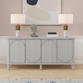 Selena - Credenza - Rustic White