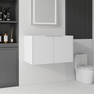 Floating Bathroom Vanity Cabinet With Soft Close Double Doors, Spacious Interior Storage, Wall Mounted, Cabinet Only