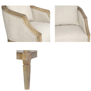 Classic Chair With Jacquard Upholstery - Beige