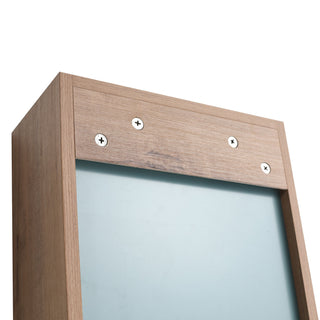 Wall Mounted Storage Cabinet With 4 Diy Accessories - Imitative Oak