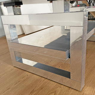 Square Coffee Table For Living Room - Silver