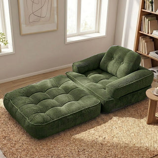 Convertible 2 In 1 Armrest Sofa For Bedroom