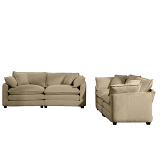 Elegant Oversized Sectional Sofa Set With Deep Seats And Flexible Layout