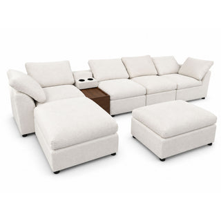 Modular Cloud Couch With Storage Console