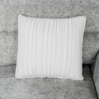 Emiliano - Sectional Sofa With 3 Pillows And Storage Ottoman - Nickel