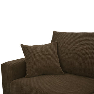 2 Seater Sofa, 2 Throw Pillows For Living Room
