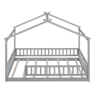 Bed House Bed Frame With Fence