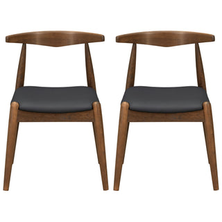 Dining Chairs With Ergonomic Backrest (Set of 2)