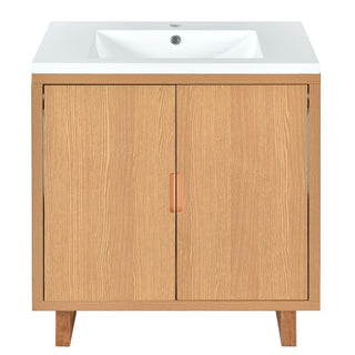 Bathroom Vanity Set With Sink, Combo Cabinet, Bathroom Storage Cabinet, Solid Wood Frame
