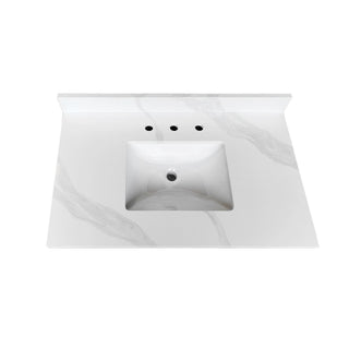 Bathroom Vanity Top With Undermount Sink, 3 Pre Drilled Holes