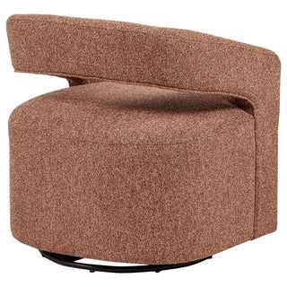 Brillia - Swivel Accent Chair - Burgundy