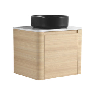 Mounted Bathroom Vanity With Art Sink & 2 Soft Close Doors