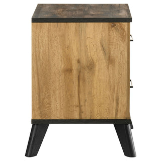 Georgina - 2 Drawer Nightstand - Natural Wood