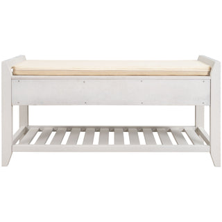 Multipurpose Entryway Shoe Rack With Cushioned Seat And Drawers
