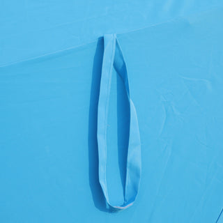 Double- Sided Outdoor Market Umbrella With Lights And Base