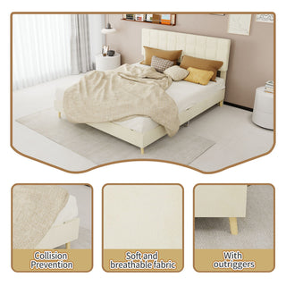 Yungan Lingge Minimalist Soft Pack Headboard Bed