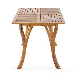 Outdoor Hermosa 7 Piece Wood Dining Set With Cushions - Teak