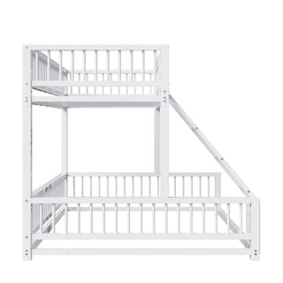 Bunk Bed With Ladder And Safety Guardrails