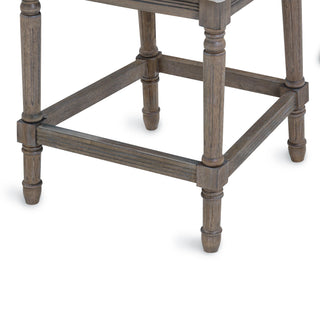 Stool With Upholstered Seat And Back