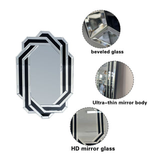 Diamond Wall Mirror - Silver