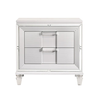 Twenty Nine - Nightstand With USB - White