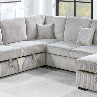 Modern Design Convertible Sectional Storage Bed With USB Port