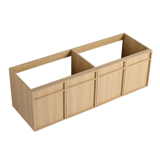 Wall-Mounted Bathroom Vanity With Resin Sink And Soft Closing Doors