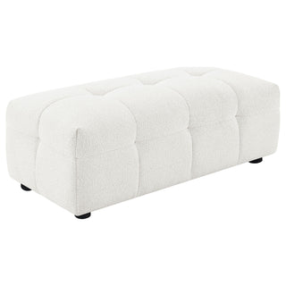 Sooke - Rectangular Ottoman - Off White