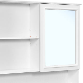 Wall Mounted Bathroom Medicine Cabinet With Double Mirrored Doors