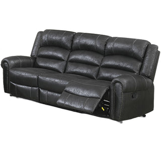 Power Reclining Sofa With Built In USB Port - Black