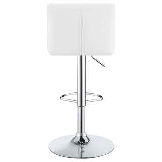 Kerwin - Upholstered Adjustable Bar Stool (Set of 2) - White