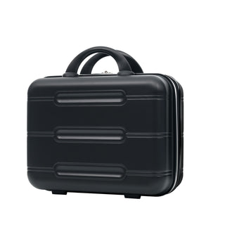 6 Piece Lightweight Hardshell Luggage Set With Double Spinner Wheels, Password Lock