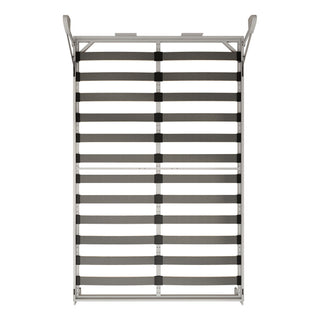 Queen Size Vertical Murphy Wall Cabinet Folding Bed With Automatic Legs - Gray