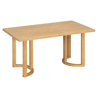 Rectangular Dining Table Set For 6 With Upholstered Barrel Back Chairs