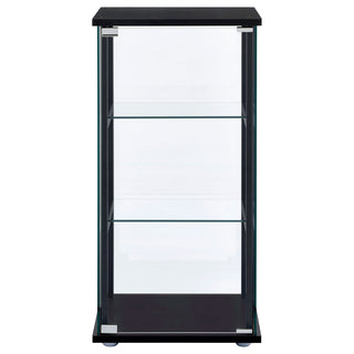 Callie - 3 Shelf Curio Cabinet - Black
