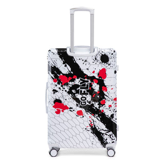 Luggage With Printed Pattern, Combination Lock