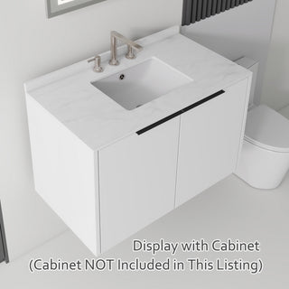 Basin Sink, 0.6" Ultra Thin Profile, Triple Faucet Holes, Sink Only