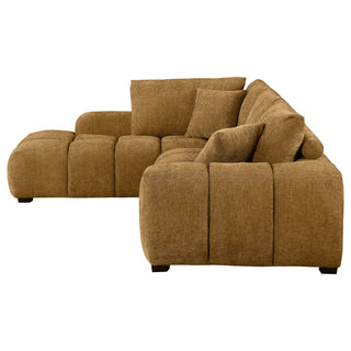 Florence - Upholstered L Shaped Sectional Sofa - Amber
