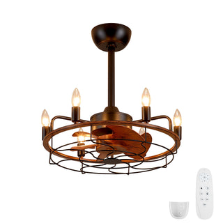Modern Farmhouse Ceiling Fan, Adjustable Hanging