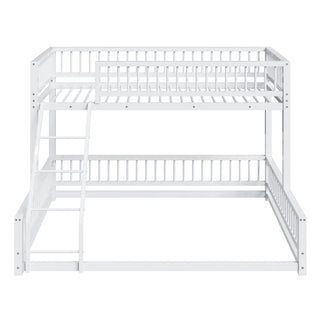 Bunk Bed With Ladder And Safety Guardrails
