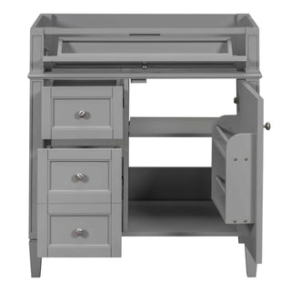 Bathroom Vanity With 2 Drawers And Tip-Out Drawer, Storage Cabinet