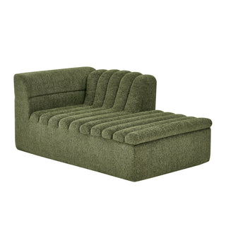 Upholstered L-Shaped Modular Sectional Sofa With Chaise, Wave-Shaped Armrest