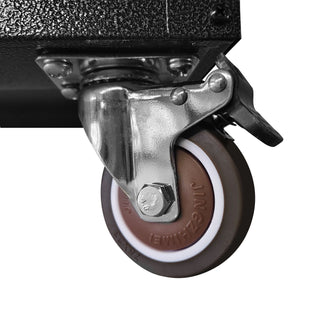 Sturdy Metal Tool Storage Cabinet With Wheels Durable Garage, Office & Home Organizer Steel