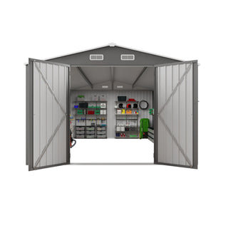 Outdoor Storage Shed With Lockable Doors