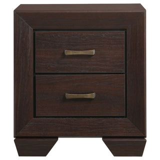 Copper - 2 Drawer Rectangular Nightstand