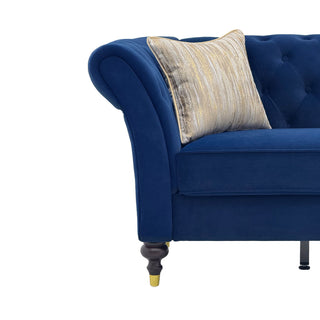 Chesterfield Sofa, 3 Seat Couch With Deep Button Tufted Back, Rolled Arms