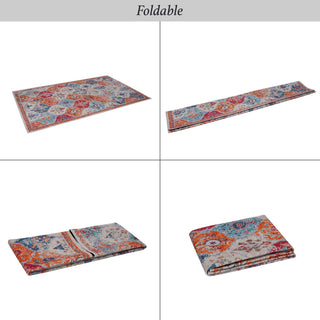 Maval - 8' X 10' Washable Area Rug - Cream