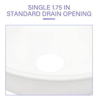 Modern Ceramic Circular Vessel Bathroom Sink