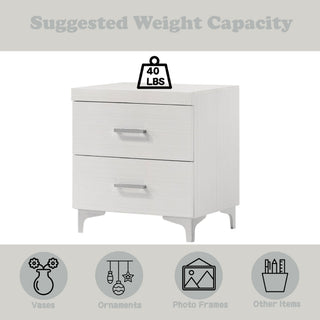Casilda - Nightstand With Dovetail Drawers - White