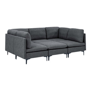 Upholstered Modular Sectional & Tall Legs